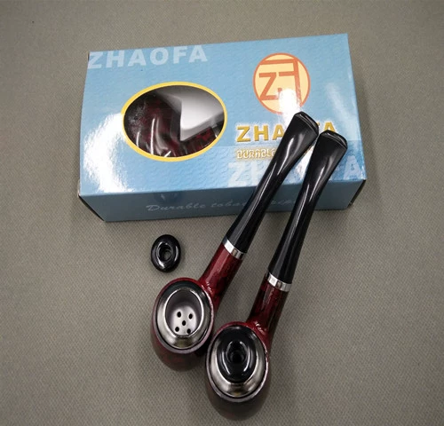 Табачный ковш железный горшок с сигарет сигарет с борьбой с изогнутой сухой дымом засухой сухой дым сумки сигарета можно очистить до дыма