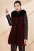 Thương hiệu phụ nữ trung niên konjac mùa đông mới lông lông cừu nữ lông cáo cổ áo dài phần thời trang 5302 - Faux Fur