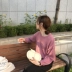 Nhỏ nhất biển Xiaohai đề nghị 2018 đầu mùa thu mỏng vi- minh bạch lỏng dài- tay màu áo len màu áo len áo len