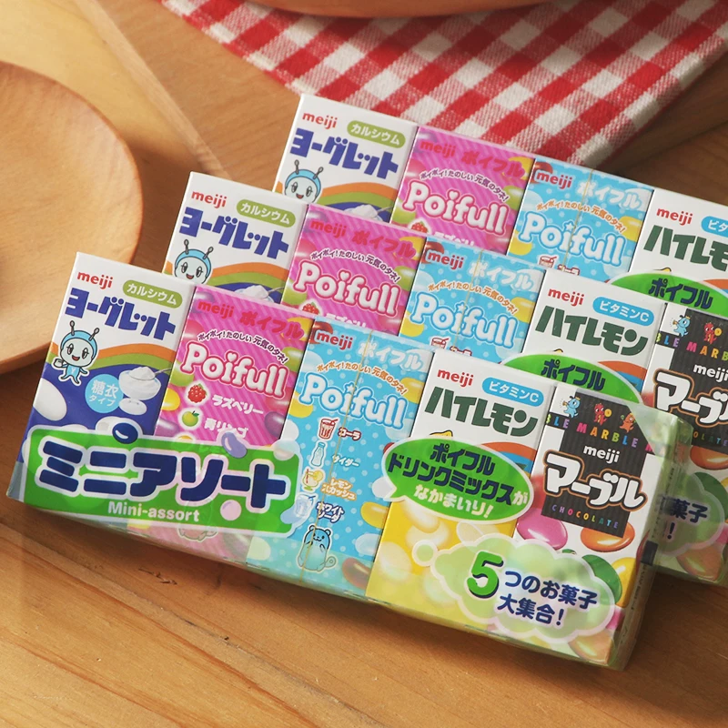 Японский импорт сладостей Meiji Мессенджинг Вубао Разные шоколадки конфеты дети детский сад делиться