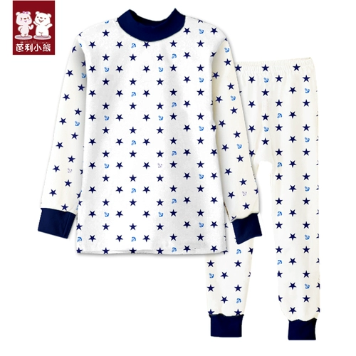 Детское нижнее белье, хлопковый осенний тонкий комплект, термобелье для мальчиков, свитер, подходит для подростков