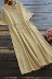 6498 mùa hè mới của phụ nữ phiên bản Hàn Quốc của tay áo ngắn kẻ sọc đơn giản tốt một chiếc váy dài bằng cotton - Váy dài