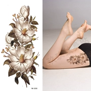 Hoa vàng dán hình xăm không thấm nước nữ bụng dài bìa sẹo tattoo đùi hoa nho body painting