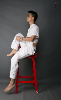 [古 阿 新] Mùa Hè ban đầu linen giản dị phong cách Trung Quốc loose thể thao quần chùm quần cotton quần nam chín quần