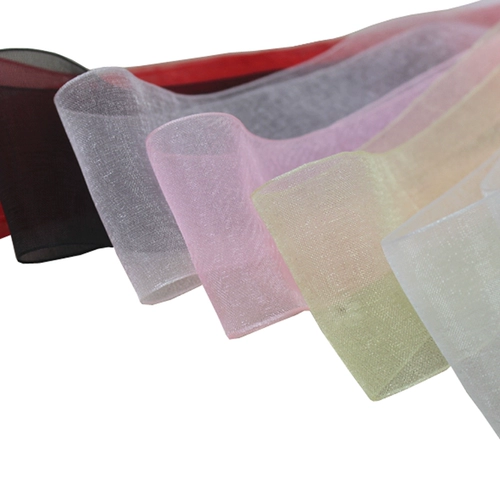 Прозрачная шифоновая лента, кабельные стяжки, 3.8-4см, 45м