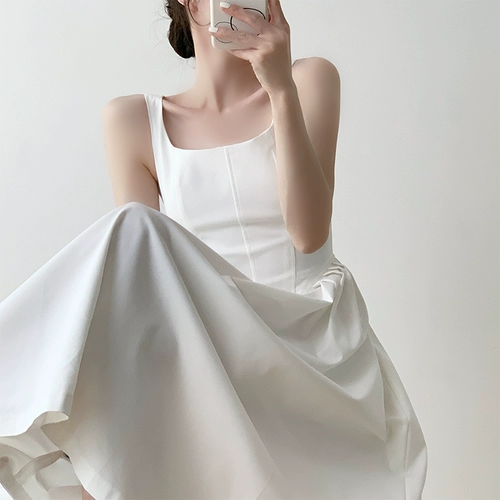 Приталенный весенний белый корсет, платье без рукавов, изысканный стиль