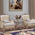 Bàn điện thoại tân cổ điển châu Âu Bàn phòng khách bằng vàng sâm panh chạm khắc phù hợp với đồ nội thất Góc hai lớp - Bàn trà Bàn trà