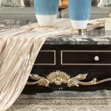 Мраморный прямоугольный журнальный столик, мебель, классическая вилла, французский стиль