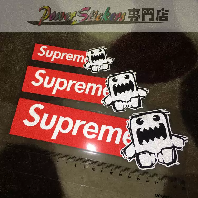 [潮牌卡通DOMO多摩君车尾侧窗玻璃装饰汽车反光贴纸后挡贴]