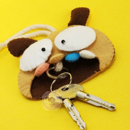 Флисовая ткань, набор материалов, небольшая сумка, монстр, ключница, DIY, не требует вырезания