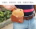 Người đàn ông mặc túi vành đai mặt cắt ngang đôi túi bộ điện thoại di động siêu mỏng 4.7 5.5 ngoài trời-inch treo eo túi đôi
