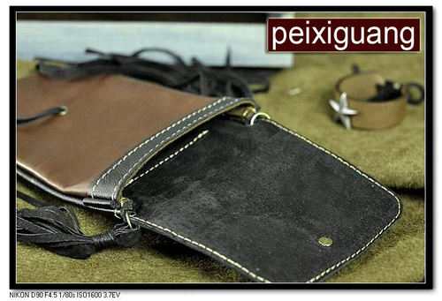 Поясная сумка, кожаная ретро барсетка подходит для мужчин и женщин, «сделай сам», из натуральной кожи