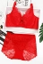 Mới tập hợp điều chỉnh áo ngực màu đỏ phù hợp với nữ kết hôn với đồ lót mỏng gợi cảm của năm sinh ngực lớn là nhỏ BC đồ bơi nữ đẹp Bộ đồ lót