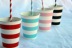 Stripes Giấy CUPS Dùng Một Lần Bảng Nguồn Cung Cấp Dày Nước Nóng và Lạnh Ly Đảng Uống Cup bát giấy Các món ăn dùng một lần