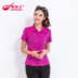 Thành phố Demei mùa hè cổ điển mới 360 phụ nữ bông ve áo thể thao giản dị T-Shirt POLO áo sơ mi đầy hoa mẫu áo polo nam Áo polo thể thao