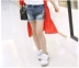 Cô gái quần short denim 2018 mùa hè mới phần mỏng thời trang lỏng lẻo 8 trẻ em lớn 10 Hàn Quốc phiên bản 12 bên ngoài mặc 15 tuổi Quần jean