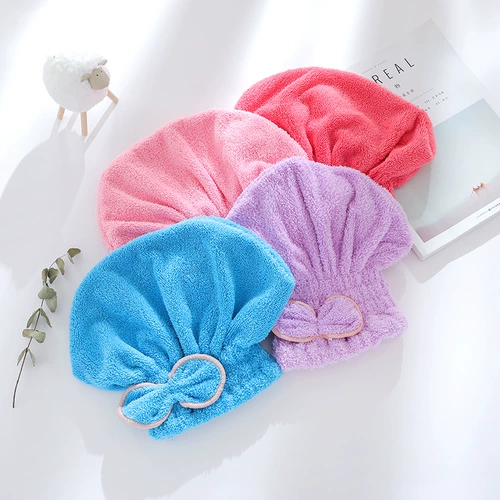 Коралловое бархатное полотенце для волос для взрослых, быстросохнущий сухой платок, хорошо впитывает воду