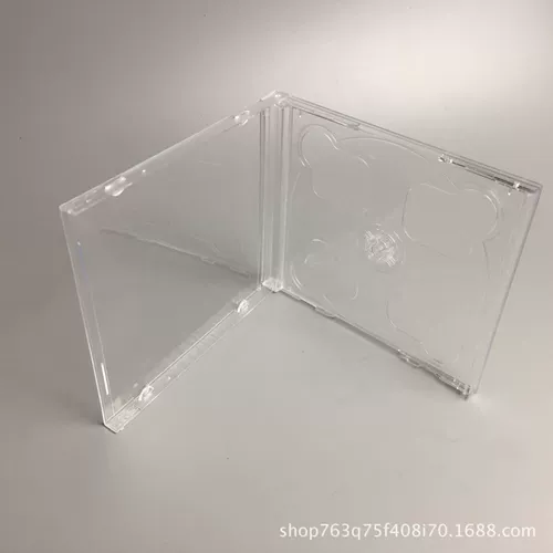 Утолщение 07cd DVD -коробка CD пустого коробки CD Прозрачная двойная коробка CD 07CD Ming Dual Discs Shell Shell
