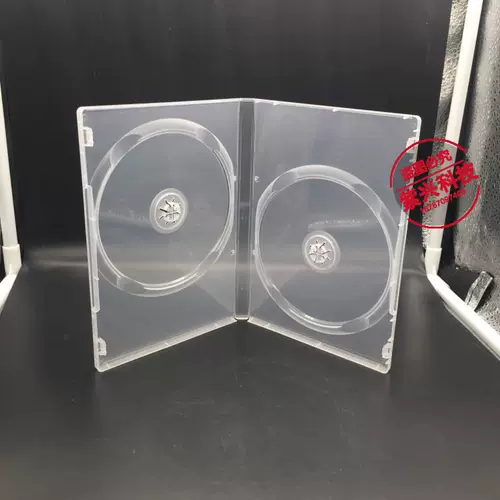 Hou Ming Double 14 % CD/DVD -пластиковая CD -коробка могут быть подключены в крышку прямоугольные 2 диски