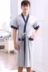 Áo ngủ nam cotton đồ ngủ mùa hè Nhật Bản kimono áo choàng tắm mùa hè bông áo choàng tắm thanh niên ngắn tay áo phần mỏng Night Robe