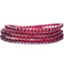Tự nhiên rượu vang đỏ garnet vòng đeo tay nữ ba vòng tròn bốn vòng tròn 6A7A lớp red garnet bracelet multi-layer vòng tròn pha lê trang sức vòng tay pnj Vòng đeo tay Clasp