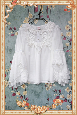 taobao agent Baby Van Tower Lolita*Half -spoonful of Sugar Jileto shirt*Loose and loose in stock with lace chiffon