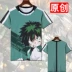 Fan Supply Station Anime My Hero College T-shirt quanh Green Valley trong một thời gian dài bùng nổ Hao mô hình đầy đủ màu sắc phim hoạt hình ngắn tay áo