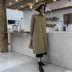Quần áo cotton nữ 2018 mới Dongdaemun qua áo khoác cotton dài đến đầu gối áo khoác mùa đông là áo khoác nữ mỏng - Bông