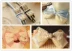 Ren Snow Square Ribbon Phụ kiện tóc Mũ nơ Tóc Handmade Handmade Clip Chất liệu DIY Trang sức Phụ kiện Chất liệu - Phụ kiện tóc nơ kẹp tóc Phụ kiện tóc