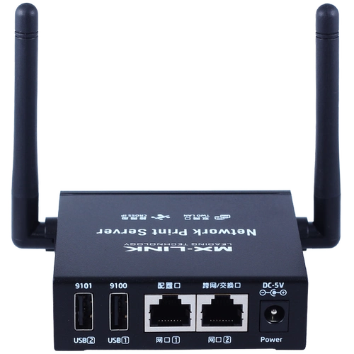 MX-Link поддерживает 4 USB-принтеры. Внешняя беспроводная сеть печата