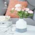 Câu đố của cô Bình mới màu xám trắng gốm bàn ăn hoa để bàn hoa bình hoa - Vase / Bồn hoa & Kệ
