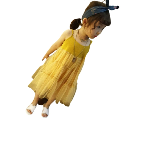 Летняя одежда, платье-комбинация без рукавов, платье с рукавами, юбка на девочку, 2020