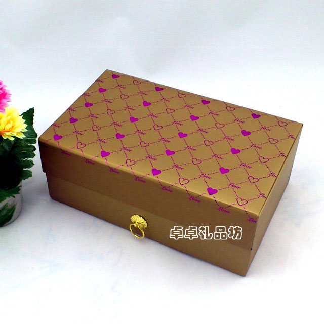 High-grade double 30 grid handmade chocolate gift box packaging box back into the tri-color gift box wholesale