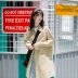 DK stunner Nhật Bản cao đẳng dụng cụ áo gió áo khoác nữ dài phần dài tay đơn ngực 2018 mùa thu mới áo khoác cardigan nữ Trench Coat
