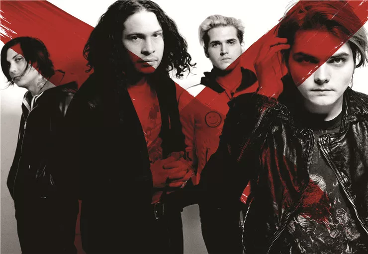 Фоторамка с изображением My Chemical Romance/SUM 41/Simple Plan/Blink-182 в стиле рок постер рисунок