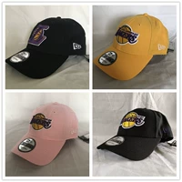 Новая эра подлинное место Лос -Анджелес Лейкерс утиной язык Кэпка NBA Calcum Hat Baseball Hat James Hat