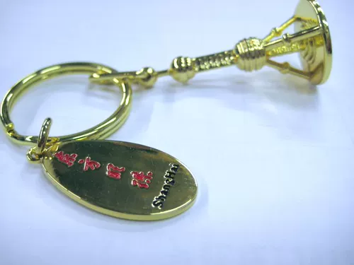 Модный брелок, футбольная креативная стальная проволка