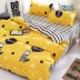 Sheets quilt cover bốn mảnh cotton 1.5 m 2 m ký túc xá sinh viên duy nhất ba mảnh bộ đồ giường cotton mùa hè chăn ga gối forever Bộ đồ giường bốn mảnh