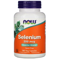 Теперь Foods Selenium Selenium Никто не содержит дрожжевых 200 микросхри 180 фрагментов