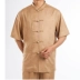 Cao cấp của nam giới Tang phù hợp với áo sơ mi ngắn tay trang phục dân tộc trung niên cha nạp kích thước lớn phong cách Trung Quốc Trung Quốc mùa hè ăn mặc