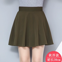 9901#армия зеленая юбка длиной 38 см