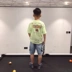 Quần áo trẻ em mùa hè 2019 phiên bản Hàn Quốc của trò chơi in hình áo thun ngắn tay cho bé trai trong chiếc áo sơ mi nửa tay thủy triều của cậu bé lớn - Áo thun đồ bé trai Áo thun