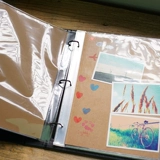 DIY альбом A4 Plug -In Card PP Inner Page 3 -Hole Live Page Замените внутреннее ядро ​​плюс Специальная съемка 6 цветных внутренних страниц на выбор