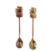Xuất khẩu Nhật Bản Golden Rose Gold Dễ thương Dễ thương Lucky Cat Coffee Spoon Stirling Spoon Tráng miệng Muỗng Trà chiều - Cà phê ly uống cà phê Cà phê