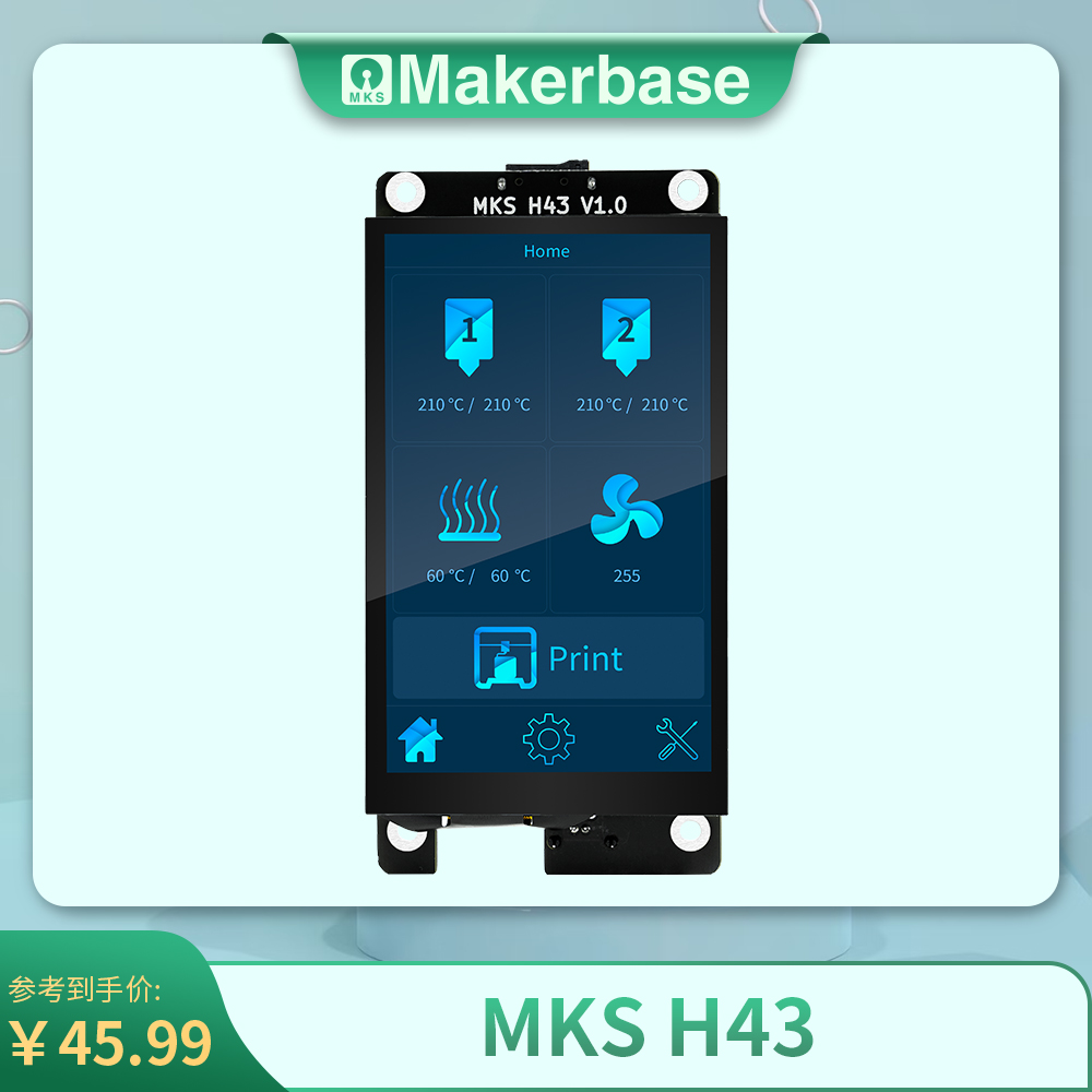 máy in đa chức năng Bộ điều khiển hiển thị thông minh Makerbase MKS H43 Bộ phận máy in 3D IPS LCD 4,3 inch may in mau máy in xiaomi