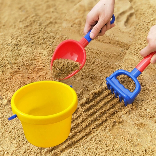 Детская пляжная игрушка, детский комплект, большой песок для игры с песком, лопата, ведро