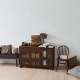 Шкаф шкаф шкаф шкаф Американский простой белый дубовый шкаф кухонный шкаф шкаф