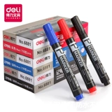 [10 заполненная бесплатная доставка] Deli Deli Stationery 6881 масляный сегмент ручка/упаковка/Big Head Black/Red Cred/Red
