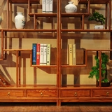 Круглая книжная полка из натурального дерева, чай, антикварная мебель