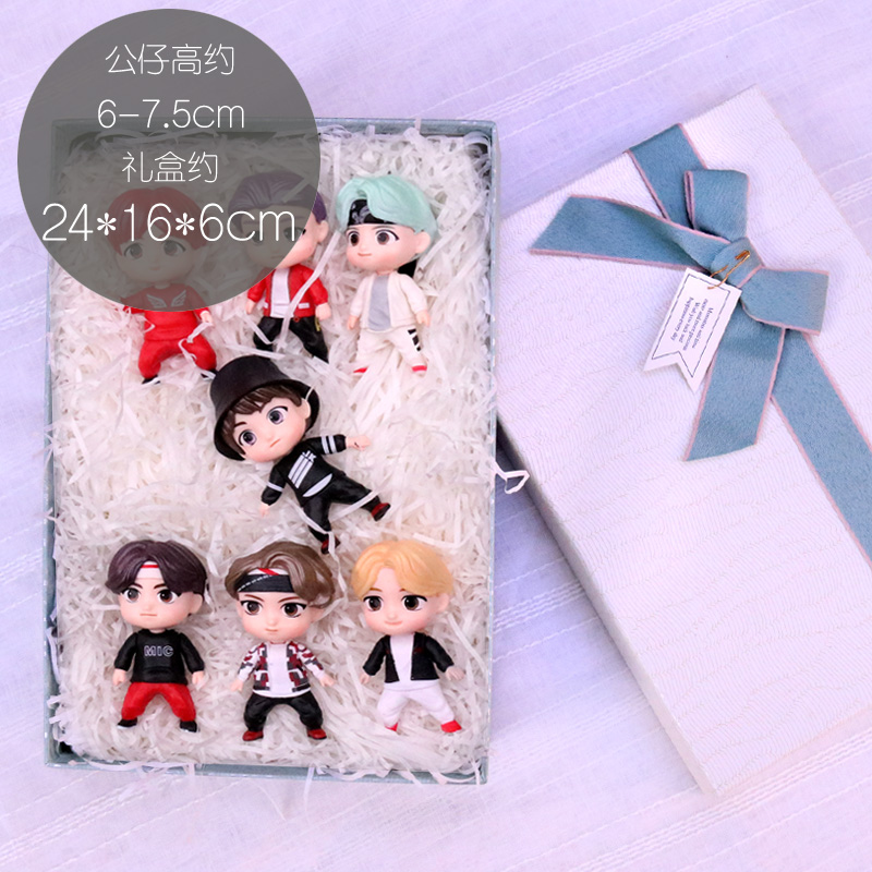 A Blue Butterfly Gift Box For The Second Generation Youthnew pattern Bulletproof Youth League periphery Garage Kit Blind box doll the republic of korea popularity men's team event Star image Model Small ornament